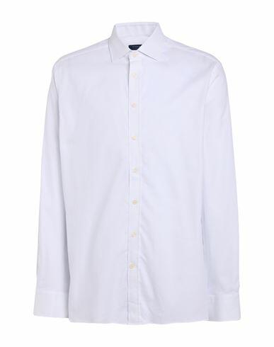 Hackett Man Shirt White Cotton, Elastane Cover