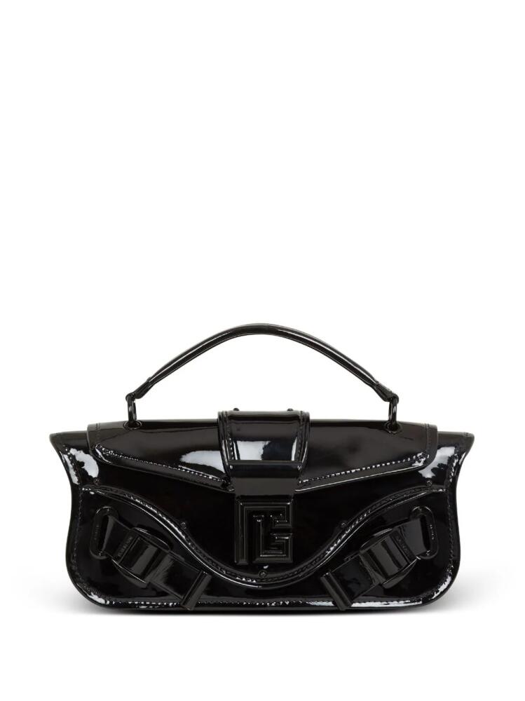 Balmain Blaze patent leather clutch bag - Black Cover