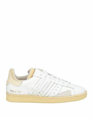 Hidnander Woman Sneakers White Leather Cover