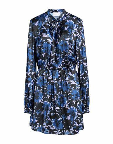 Gaëlle Paris Woman Mini dress Blue Polyester Cover