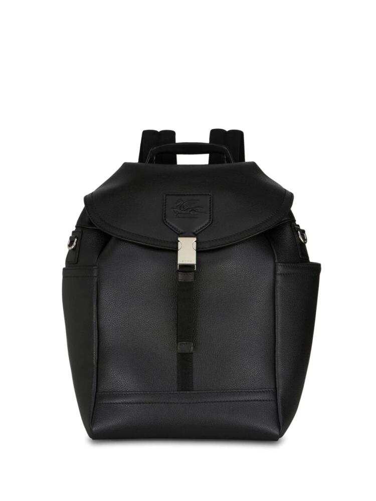 ETRO medium Pegaso leather backpack - Black Cover