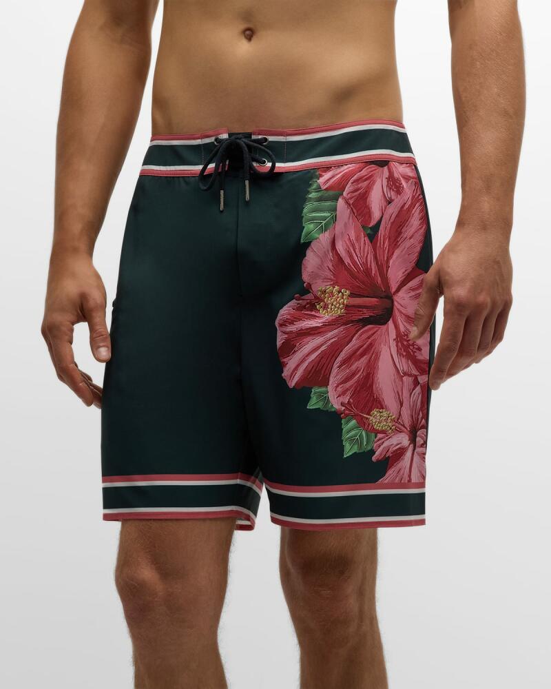 SER.O.YA Men's Grant Hibiscus Swim Shorts Cover