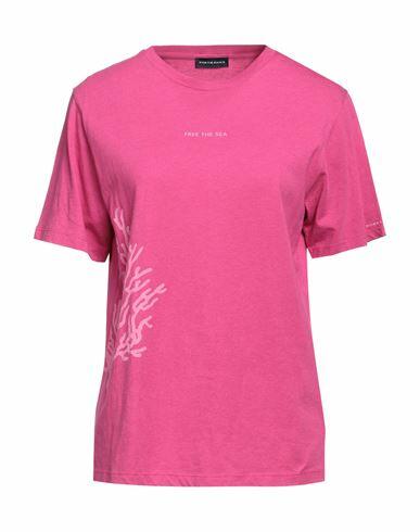 North Sails Woman T-shirt Mauve Cotton, Bamboo Cover