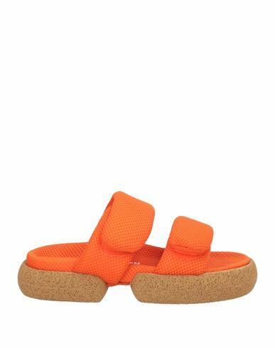 Dries Van Noten Woman Sandals Orange Textile fibers Cover