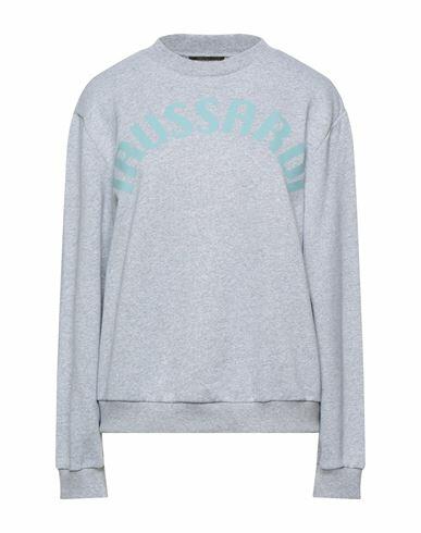 Trussardi Woman Sweatshirt Light grey Cotton, Polyester Cover