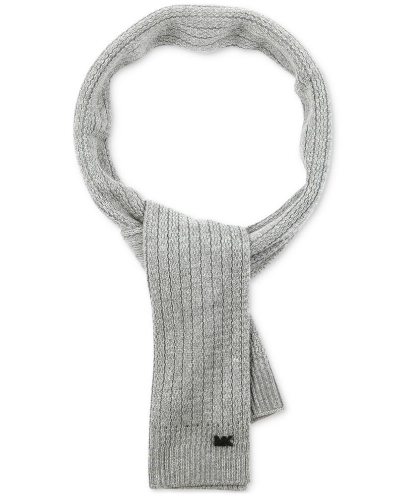 Michael Kors Men's Racked Ribbed Scarf - Heather Cover