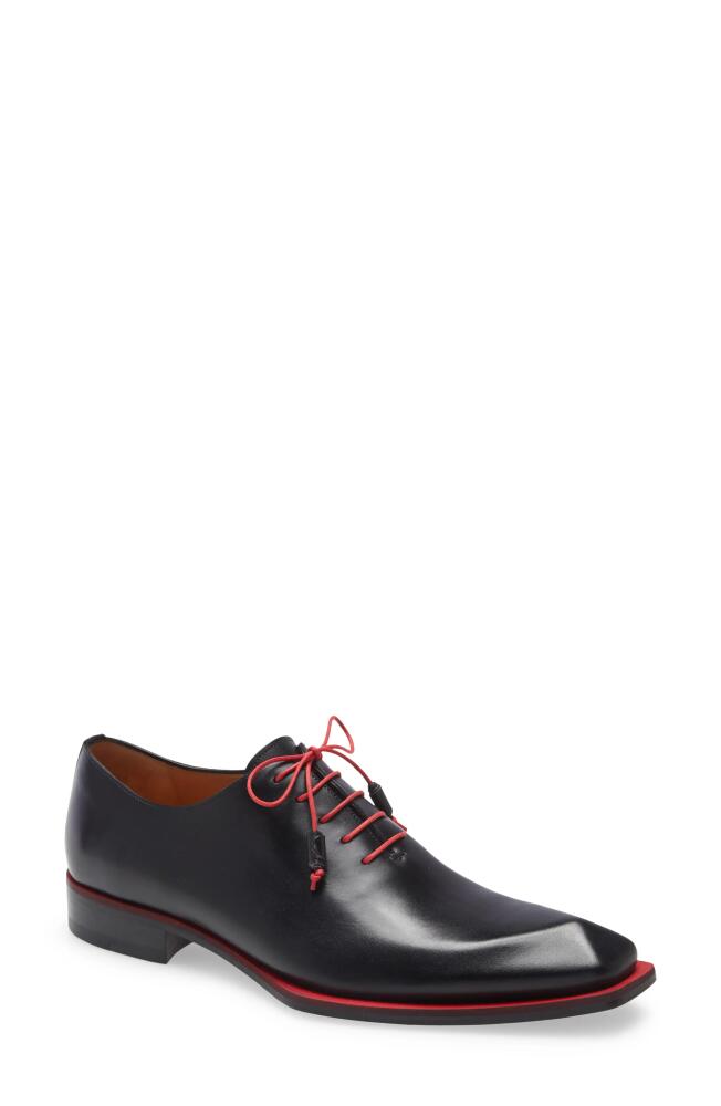 Mezlan Asymmetric Wholecut Oxford in Black Cover