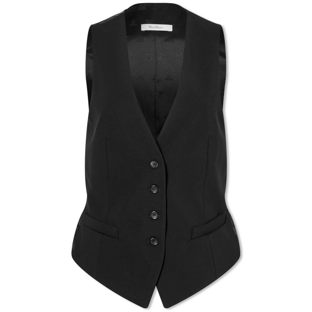 Max Mara Women's Rodi Waistcoat in Black Cover