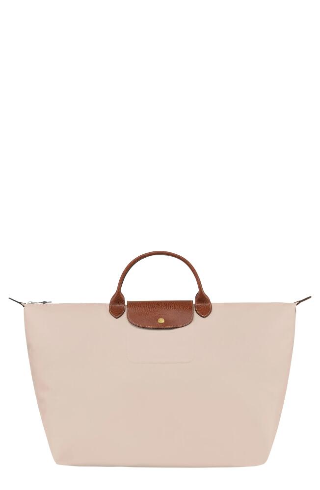 Longchamp 'Le Pliage' Overnighter in Paper Cover