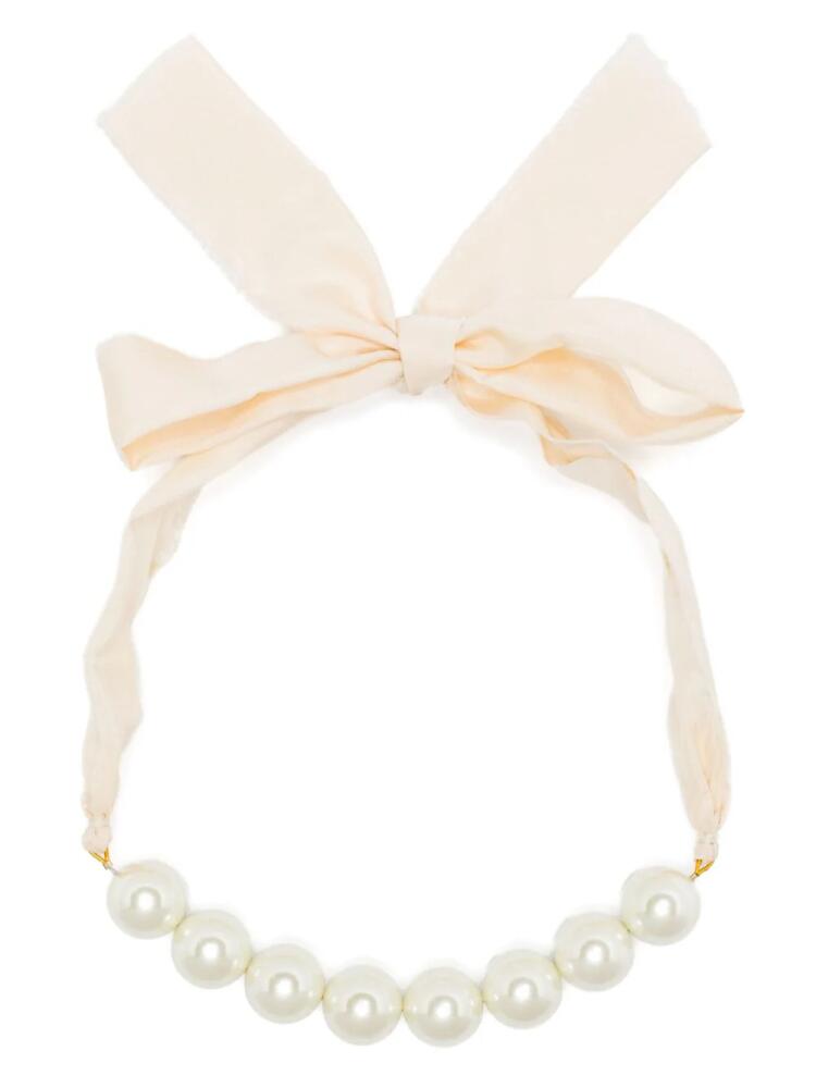 Forte Forte faux-pearl embellished necklace - Neutrals Cover