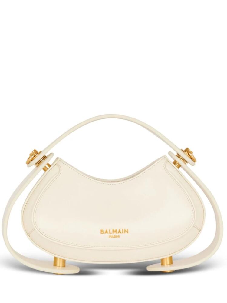 Balmain small Jolie Madame leather tote bag - White Cover