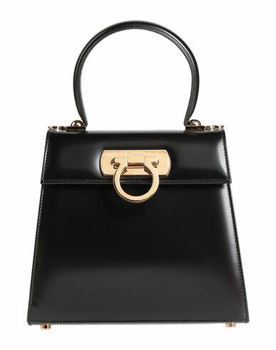 Ferragamo Woman Handbag Black Calfskin Cover