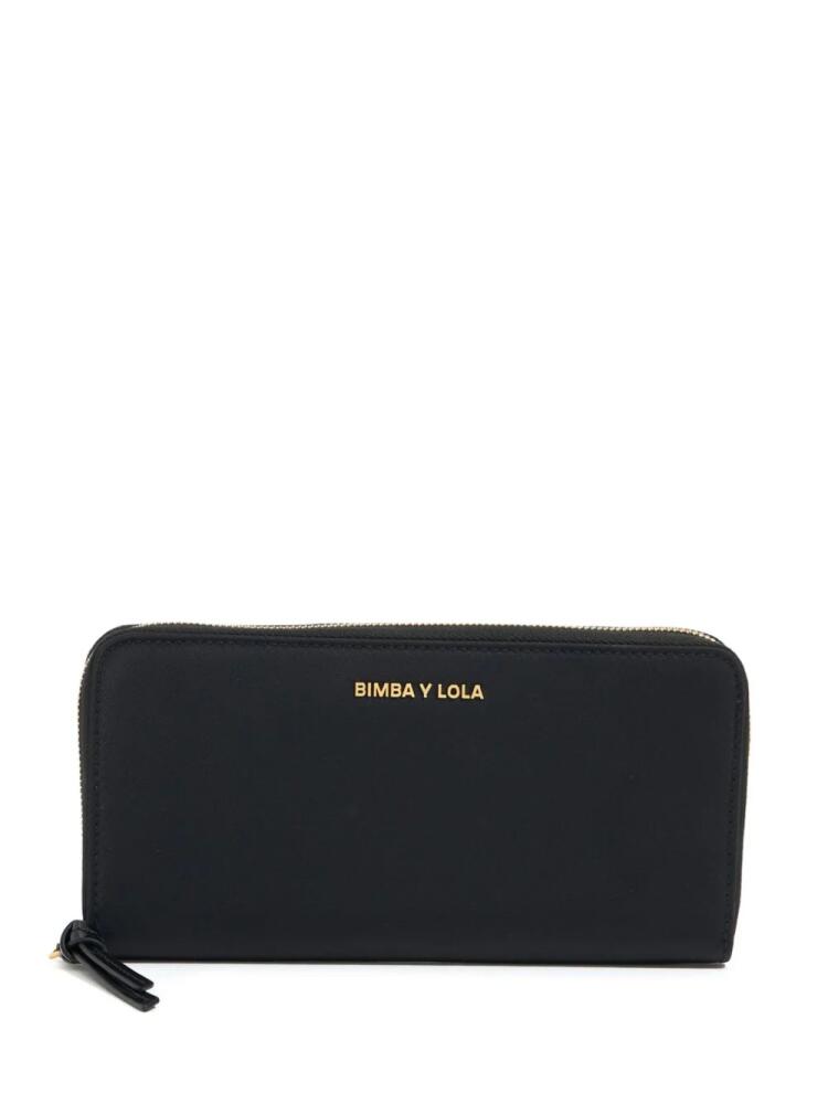 Bimba y Lola logo-lettering wallet - Black Cover