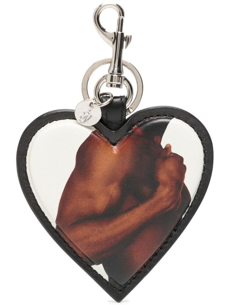 JW Anderson Heart photograph-print keyring - Black Cover