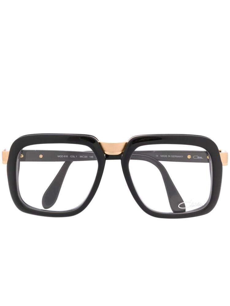 Cazal oversized square glasses - Black Cover