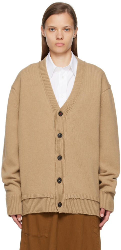 Maison Margiela Beige Layered Cardigan Cover