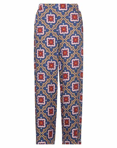 Niū Woman Pants Blue Viscose Cover