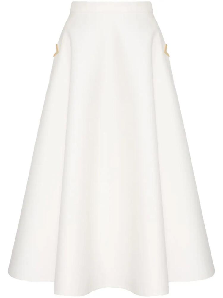 Valentino Garavani cotton midi-length skirt - White Cover