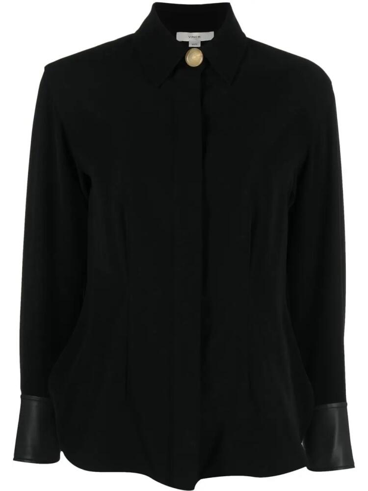 Vince button-down fitted shirt - Black Cover