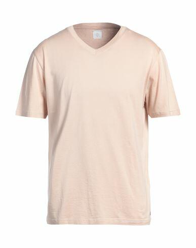 Eleventy Man T-shirt Sand Cotton, Silk Cover