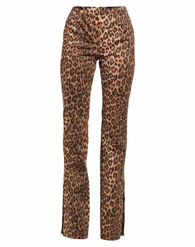 Blumarine Woman Pants Brown Cotton, Elastane Cover