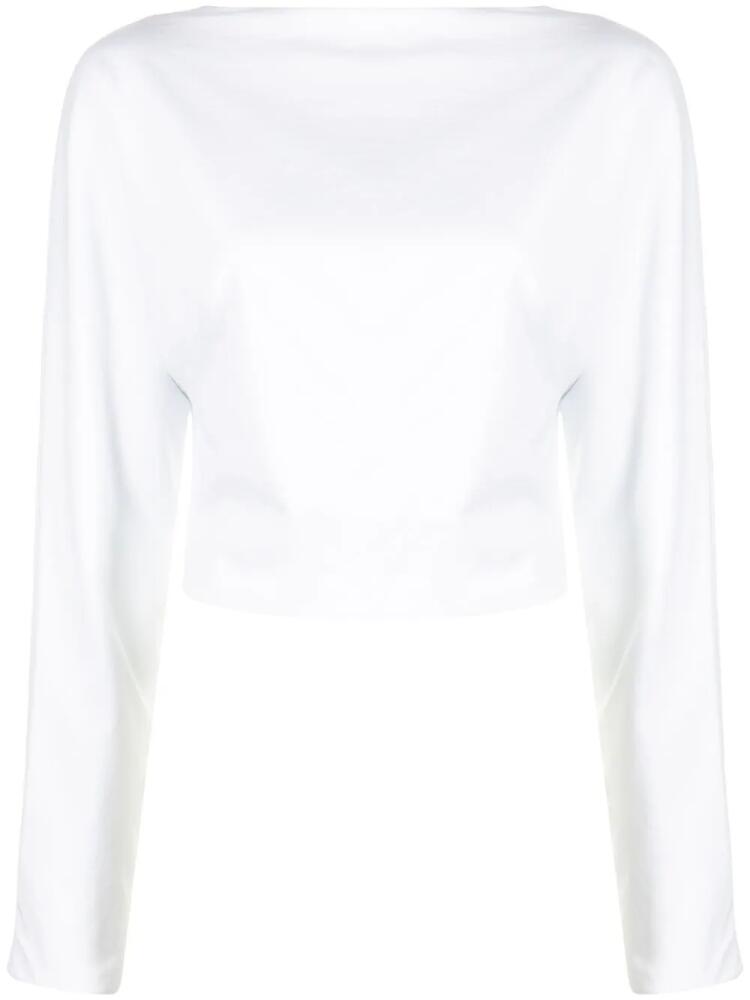 RTA Josefa lace-up top - White Cover