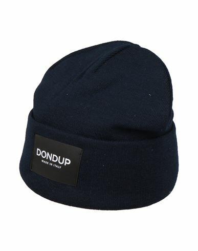 Dondup Man Hat Midnight blue Wool, Acrylic Cover