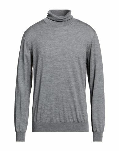 Simon Gray. Man Turtleneck Grey Merino Wool Cover