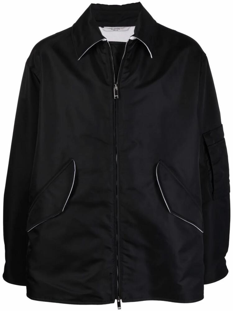 Valentino Garavani zip-up shirt jacket - Black Cover