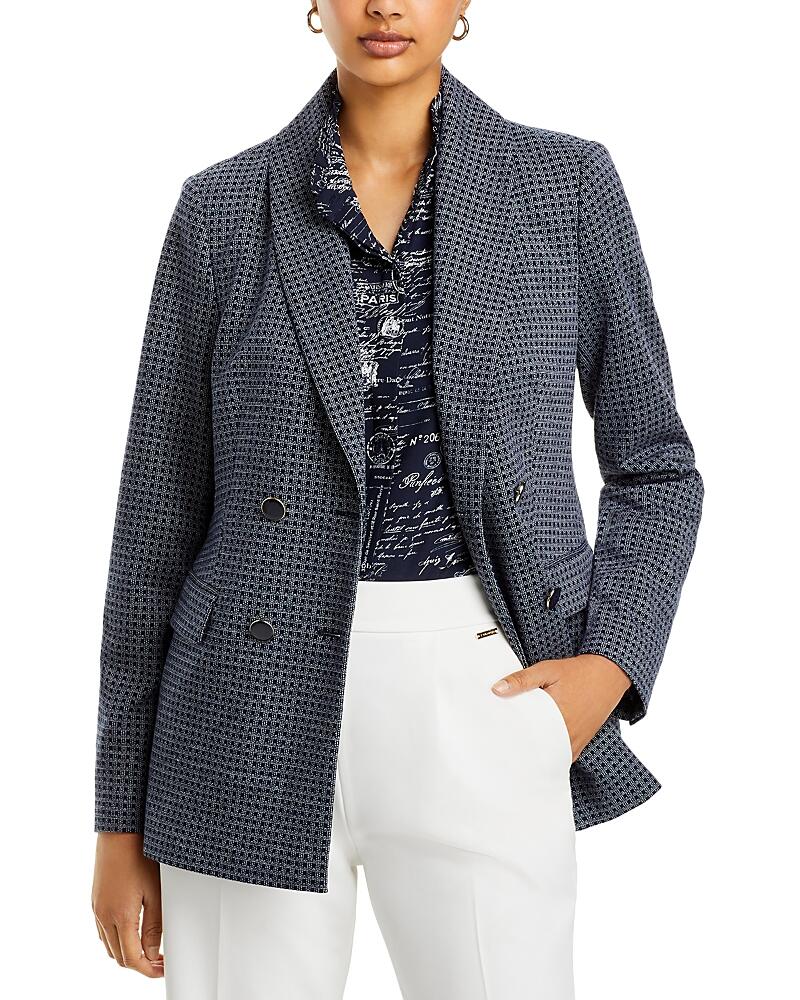 T Tahari Jacquard Double Breasted Blazer Cover