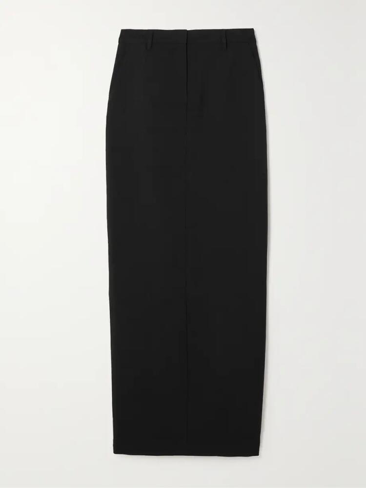 Theory - Wool-canvas Maxi Skirt - Black Cover