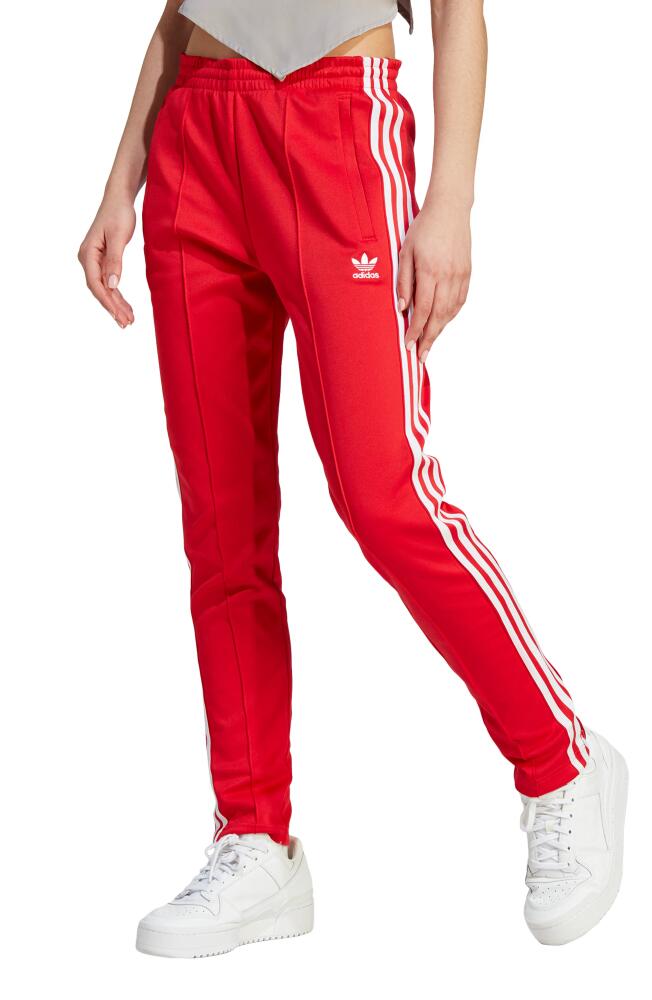 adidas Superstar Track Pants in Better Scarlet Cover