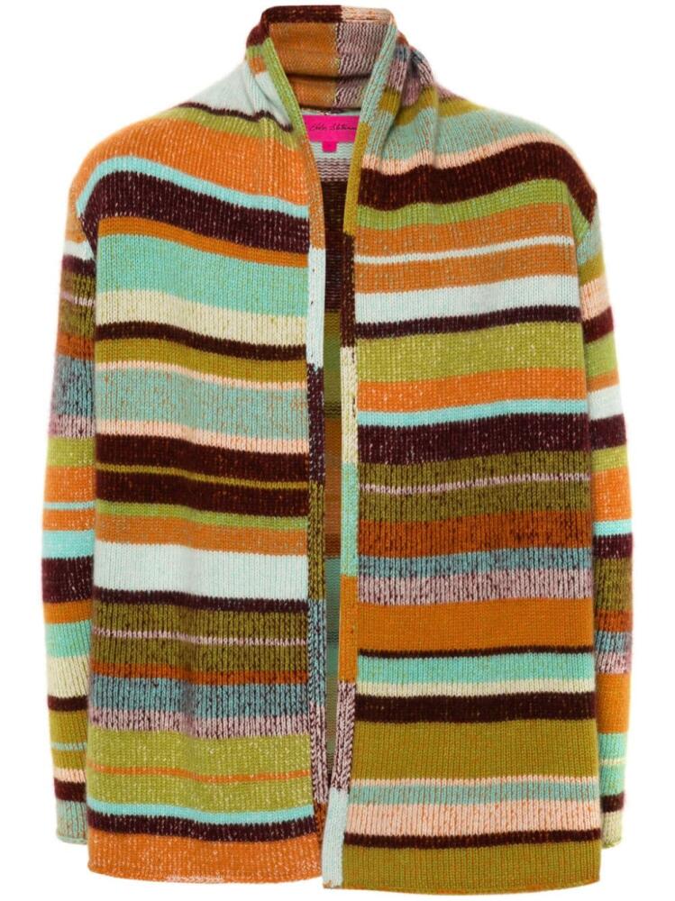 The Elder Statesman Stripe Italy cardigan - Orange Cover