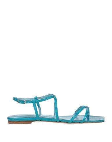 Ncub Woman Sandals Turquoise Textile fibers Cover