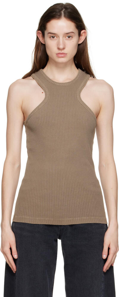 AGOLDE Taupe Bea Tank Top Cover