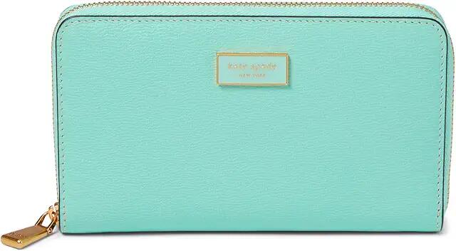 Kate Spade New York Zip around (Mint Liqueur) Wallet Handbags Cover