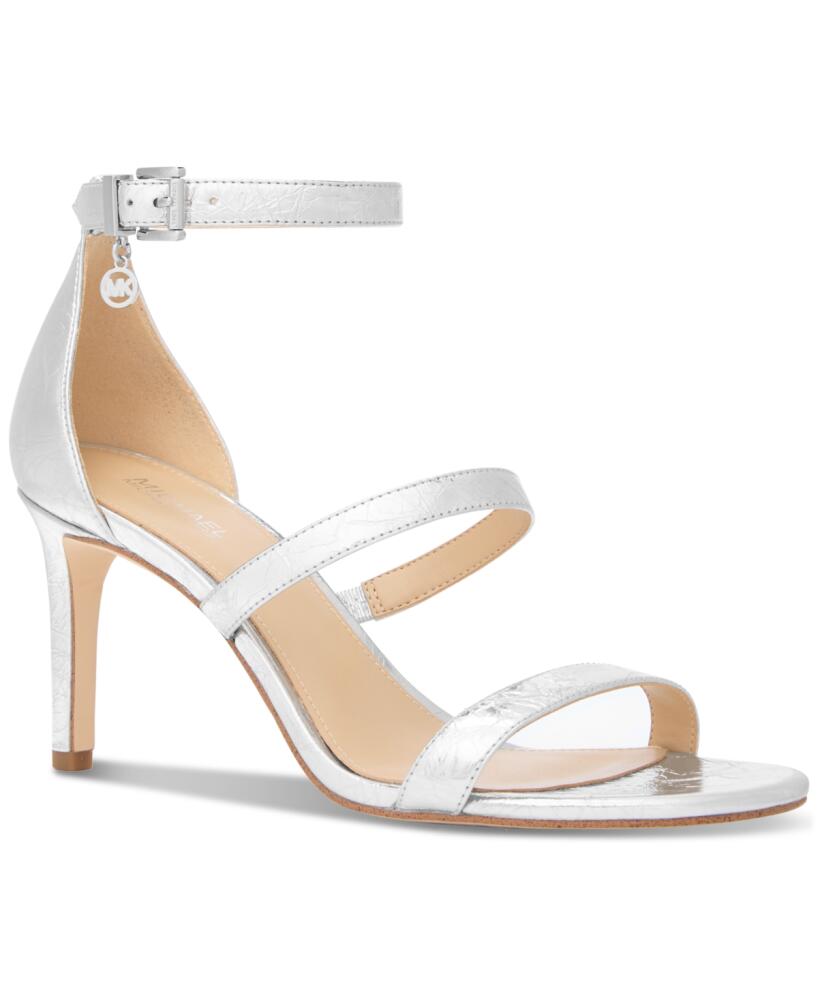 Michael Michael Kors Women's Koda Strappy Dress Sandals - Silver Cover