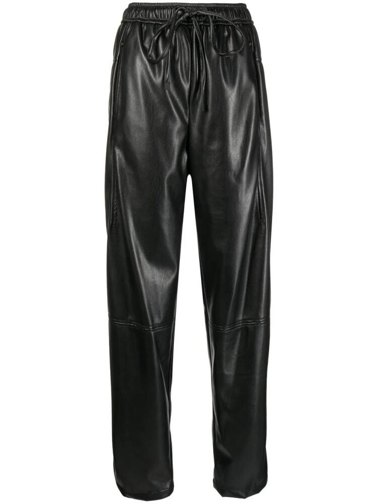 Low Classic faux-leather drawstring trousers - Black Cover