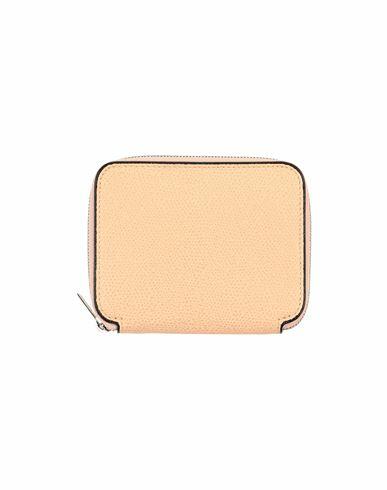 Valextra Woman Wallet Beige Calfskin Cover