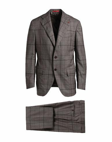 Isaia Man Suit Dove grey Wool Cover