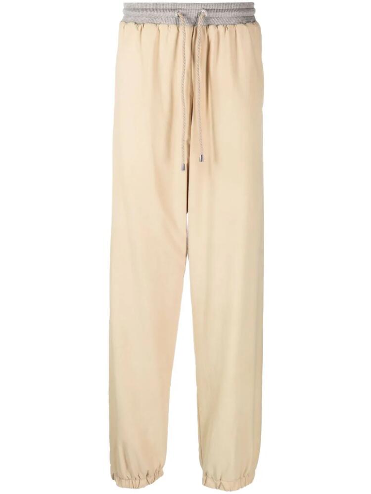 RANRA wide-leg drawstring track pants - Neutrals Cover