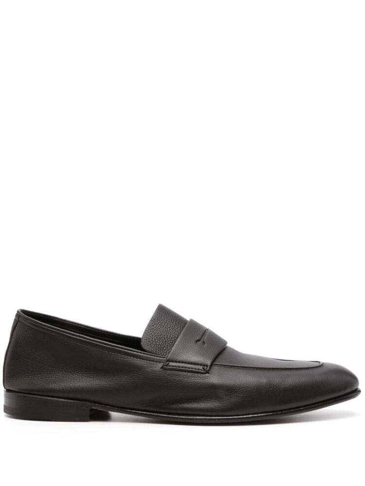 Zegna L'Asola leather loafers - Brown Cover