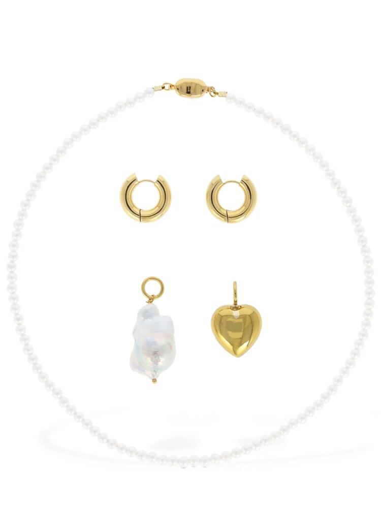 TIMELESS PEARLY Holiday Box W/necklace & Earrings Cover