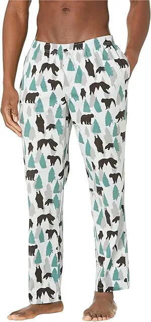 L.L.Bean Comfort Stretch Woven Sleep Pants Regular (Flint Bear) Men's Pajama Cover