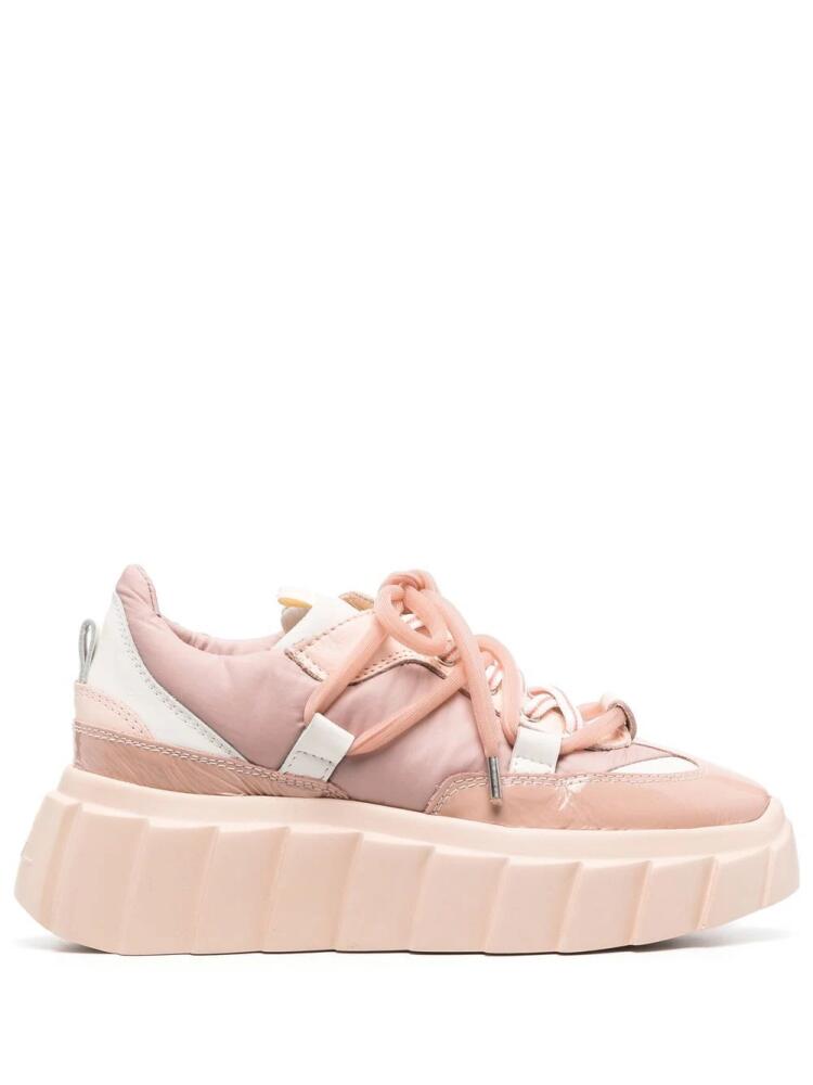 AGL Blondie platform lace-up sneakers - Pink Cover