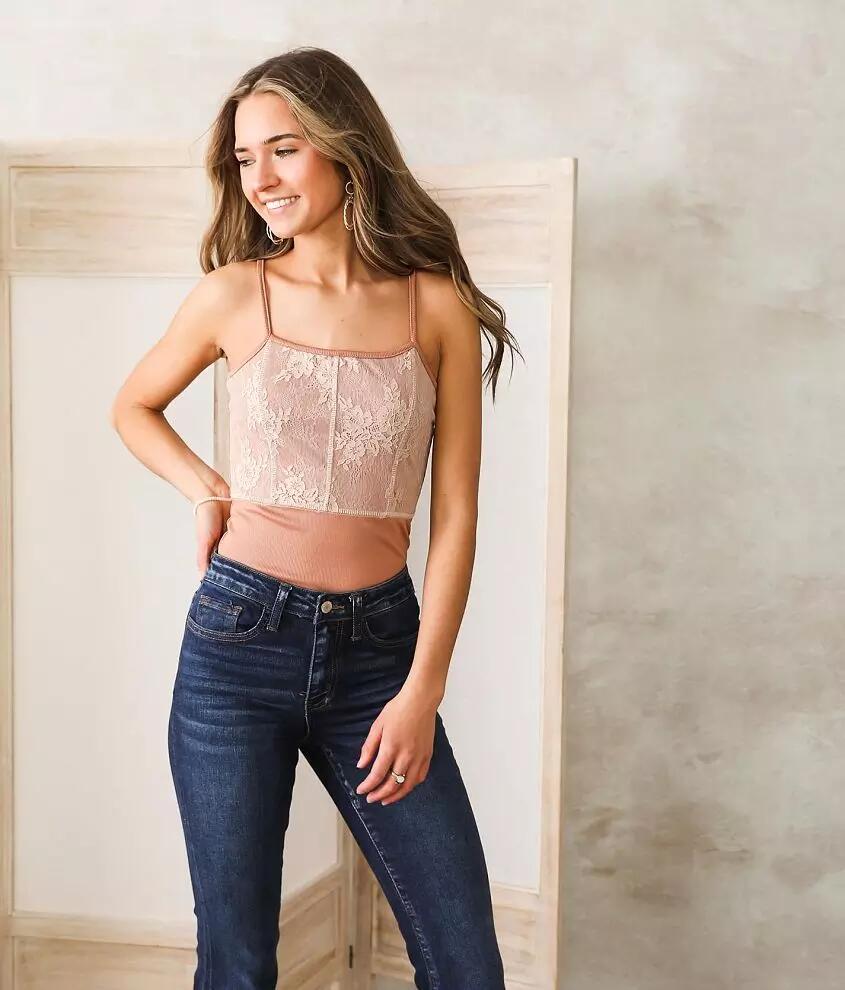 Willow & Root Lace Applique Bodysuit Cover