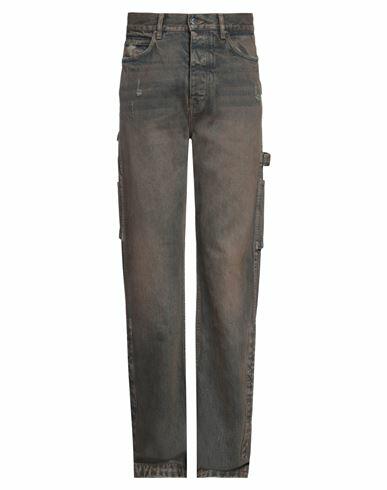 Amiri Man Jeans Brown Cotton Cover