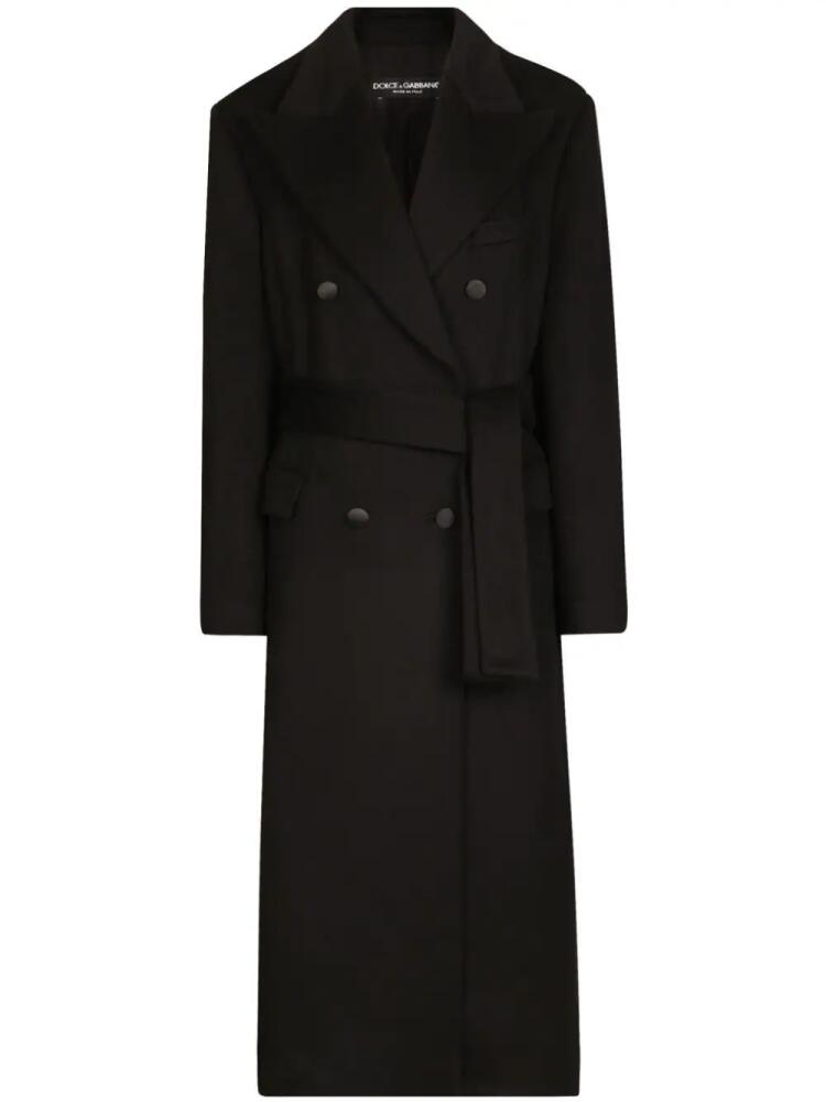 Dolce & Gabbana double-breasted coat - Black Cover