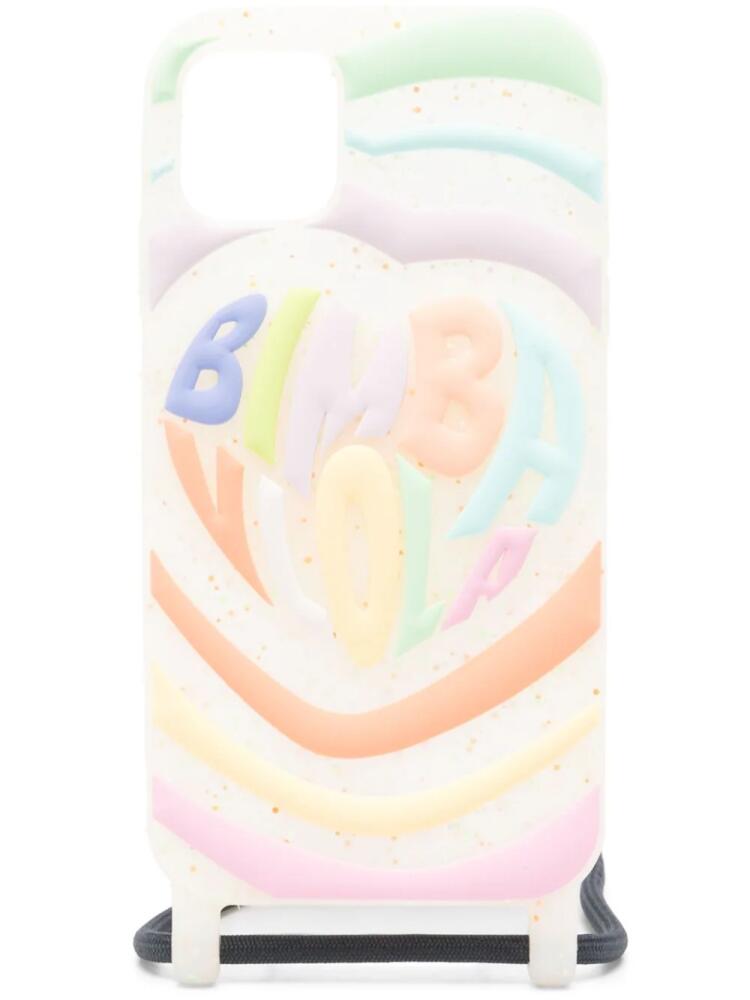 Bimba y Lola logo-embossed iPhone 11 case - White Cover