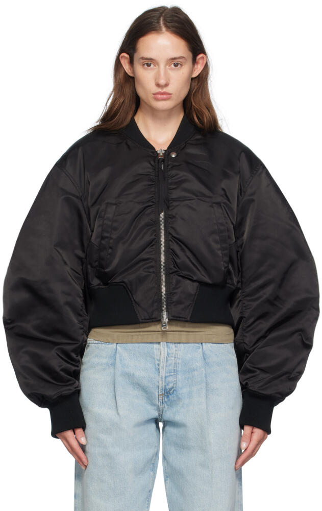 AGOLDE Black Jett Bomber Jacket Cover